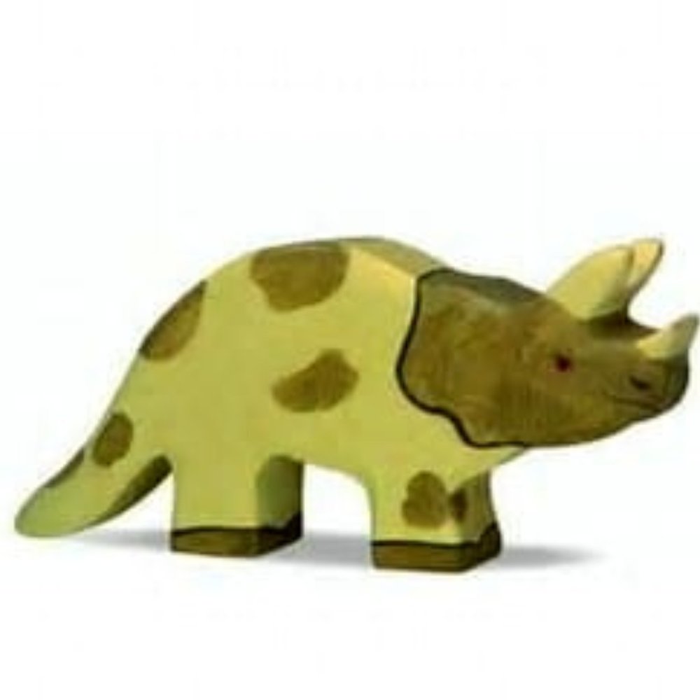 NWT Holztiger Wooden Toys Triceratops
